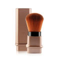 Customization Square Shape Single Gold Makeup Brush Portable   Foundation Make up Brushes Retractable Face Blush Brush